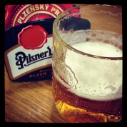 My last glass of Pilsner in Czech :(